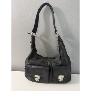CORONADO LEATHER CO Black Shoulder Bag Hobo Purse CCW Pocket & G4 Holster